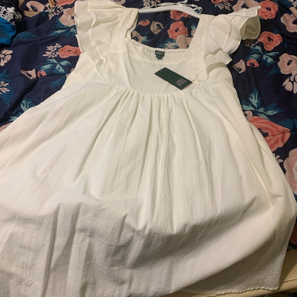 White sun dress